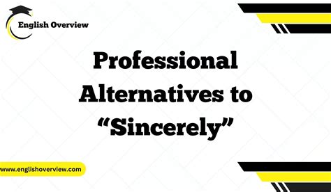 sincerely alternatives.